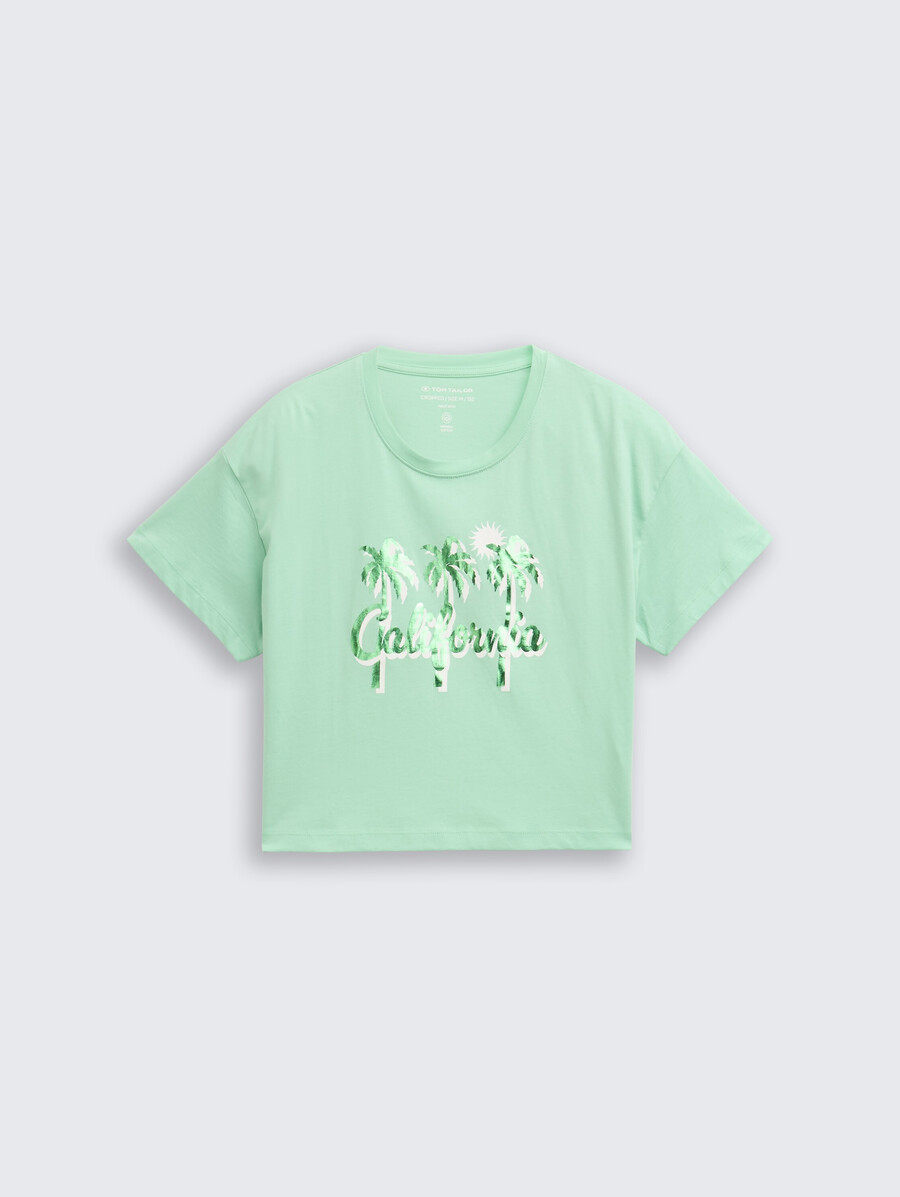 camiseta corta con estampado