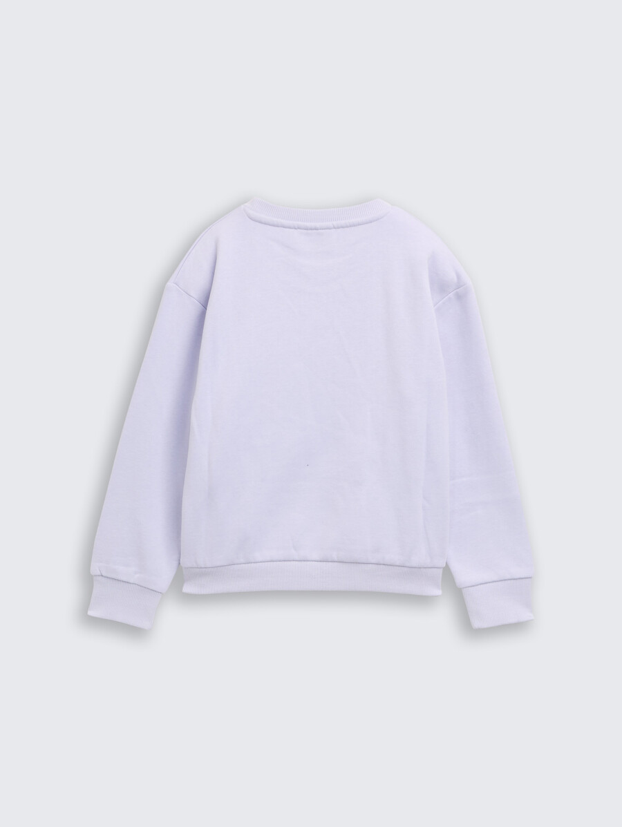 sudadera corta con lentejuelas reversibles