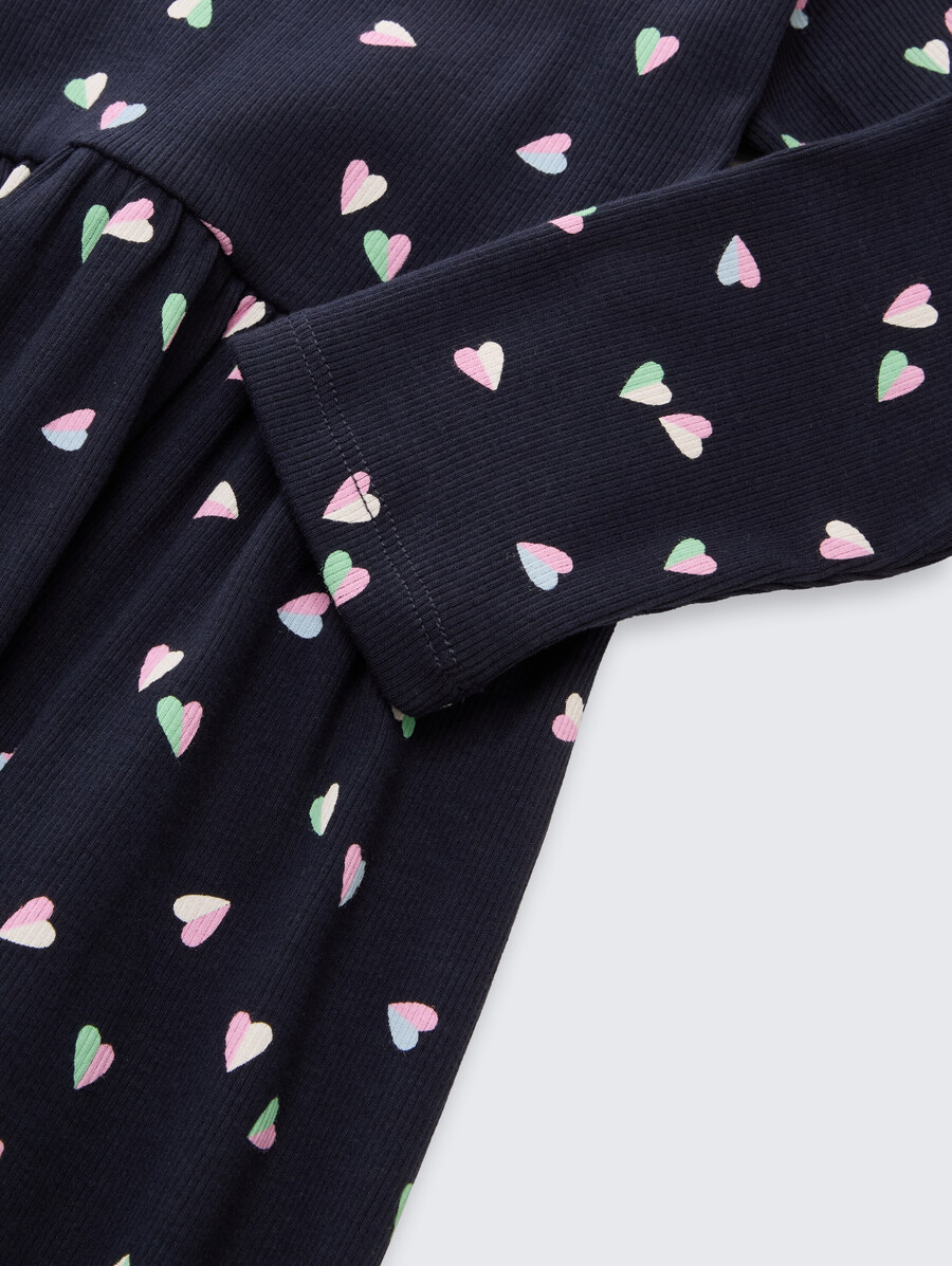 mini vestido con estampado integral