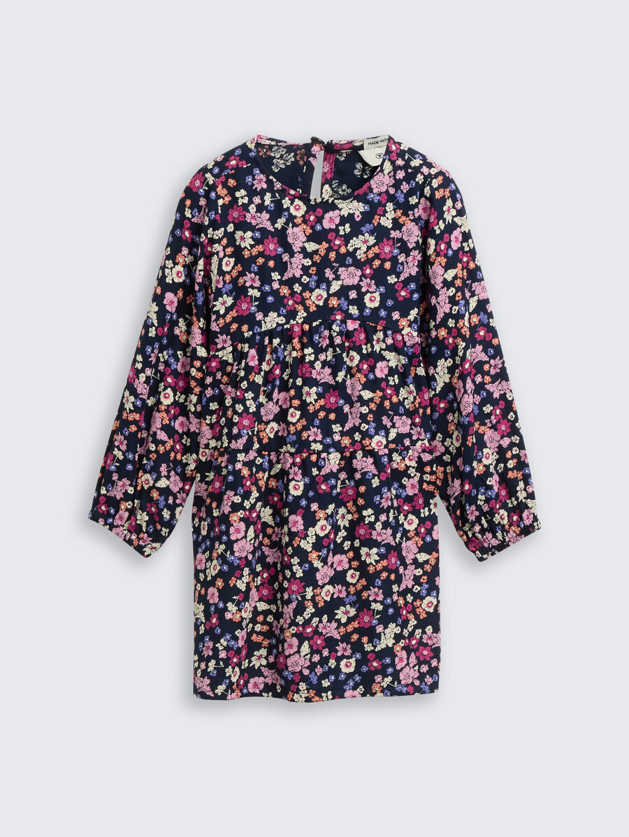 mini vestido con estampado floral