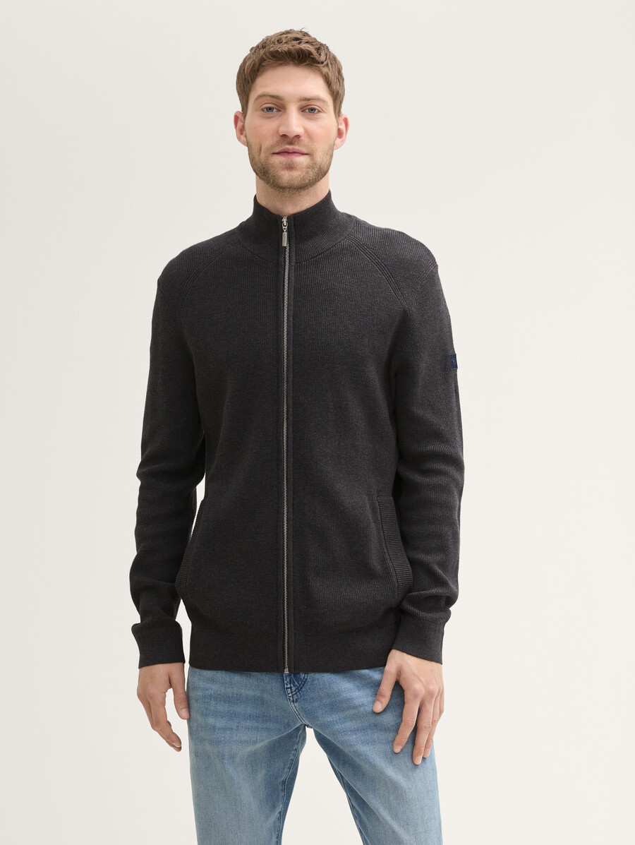 chaqueta de punto texturizada