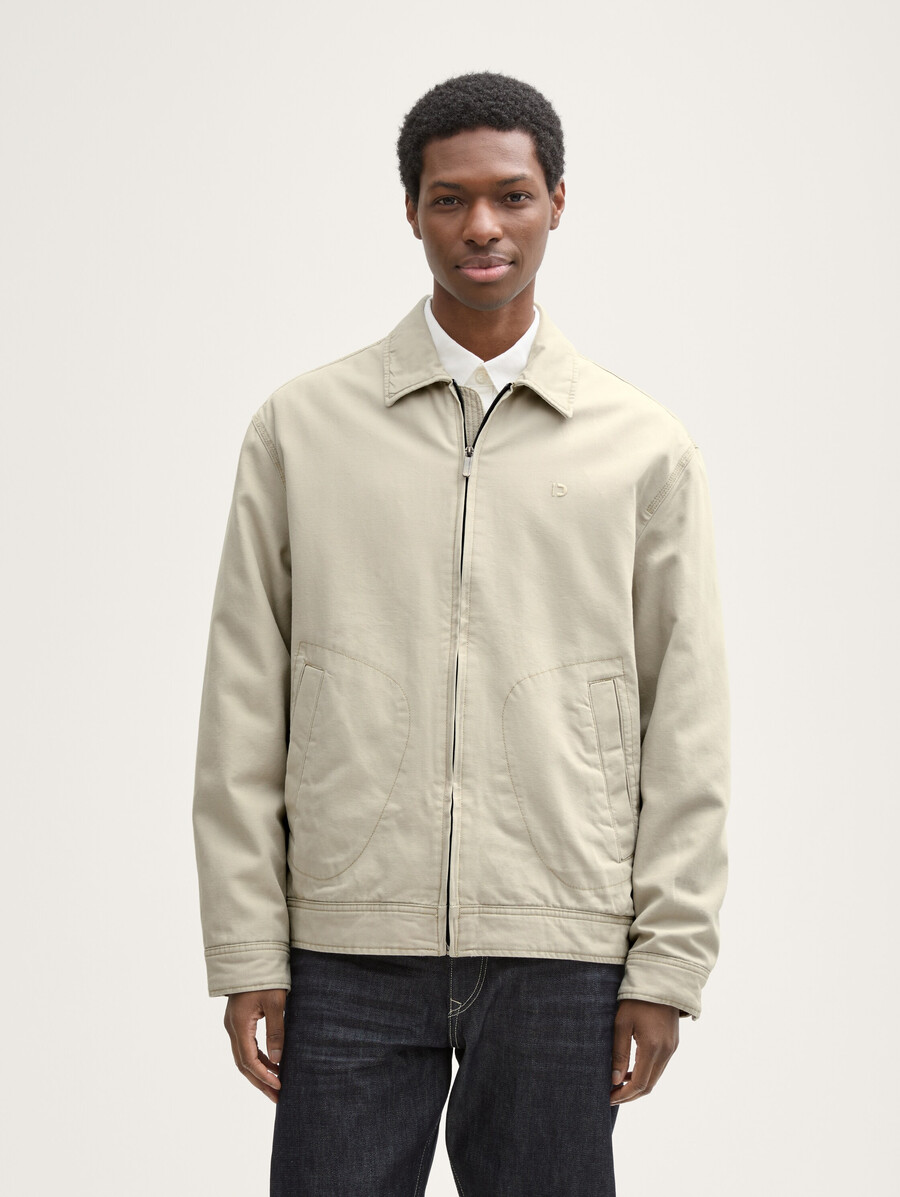 chaqueta de algodón de corte relajado