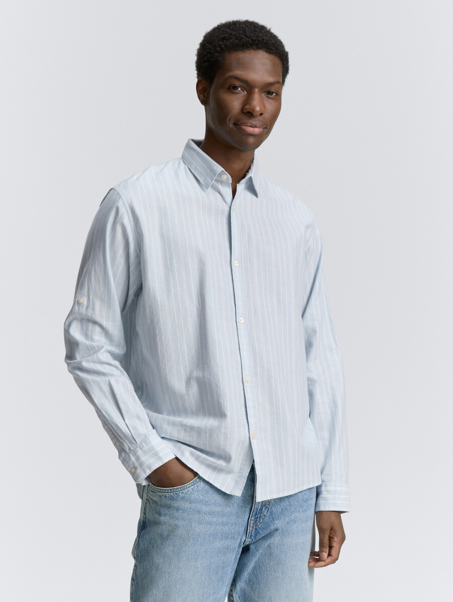 camisa de corte relajado con función de dobladillo