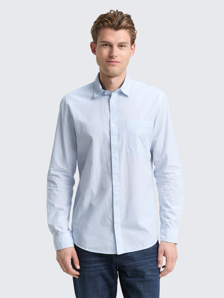 camisa de algodón ajustada