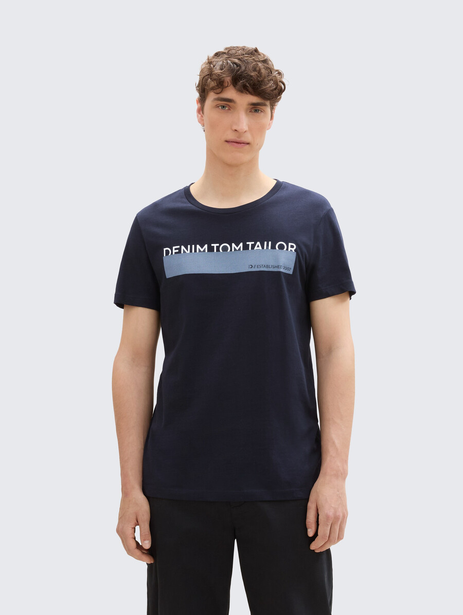 camiseta con estampado en pack de 3