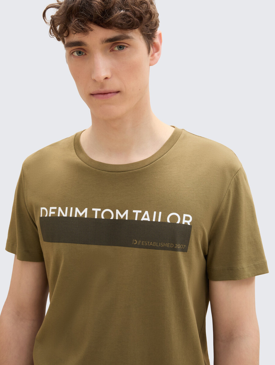 camiseta con estampado en pack de 3