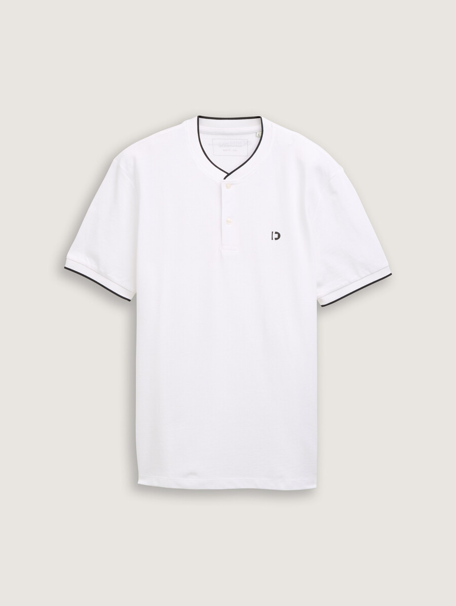 camisa polo con cuello bomber