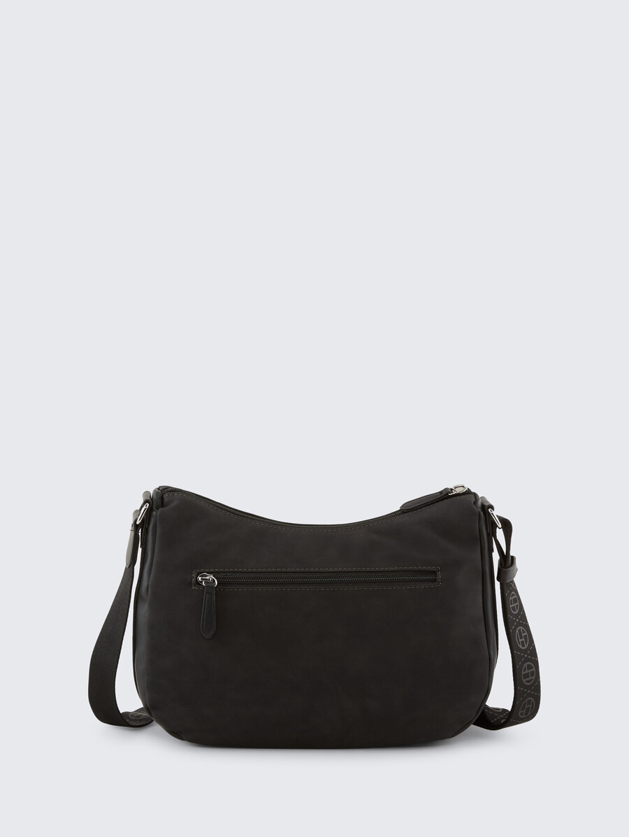 bolso de hombro ttyara s con correa tejida estampada