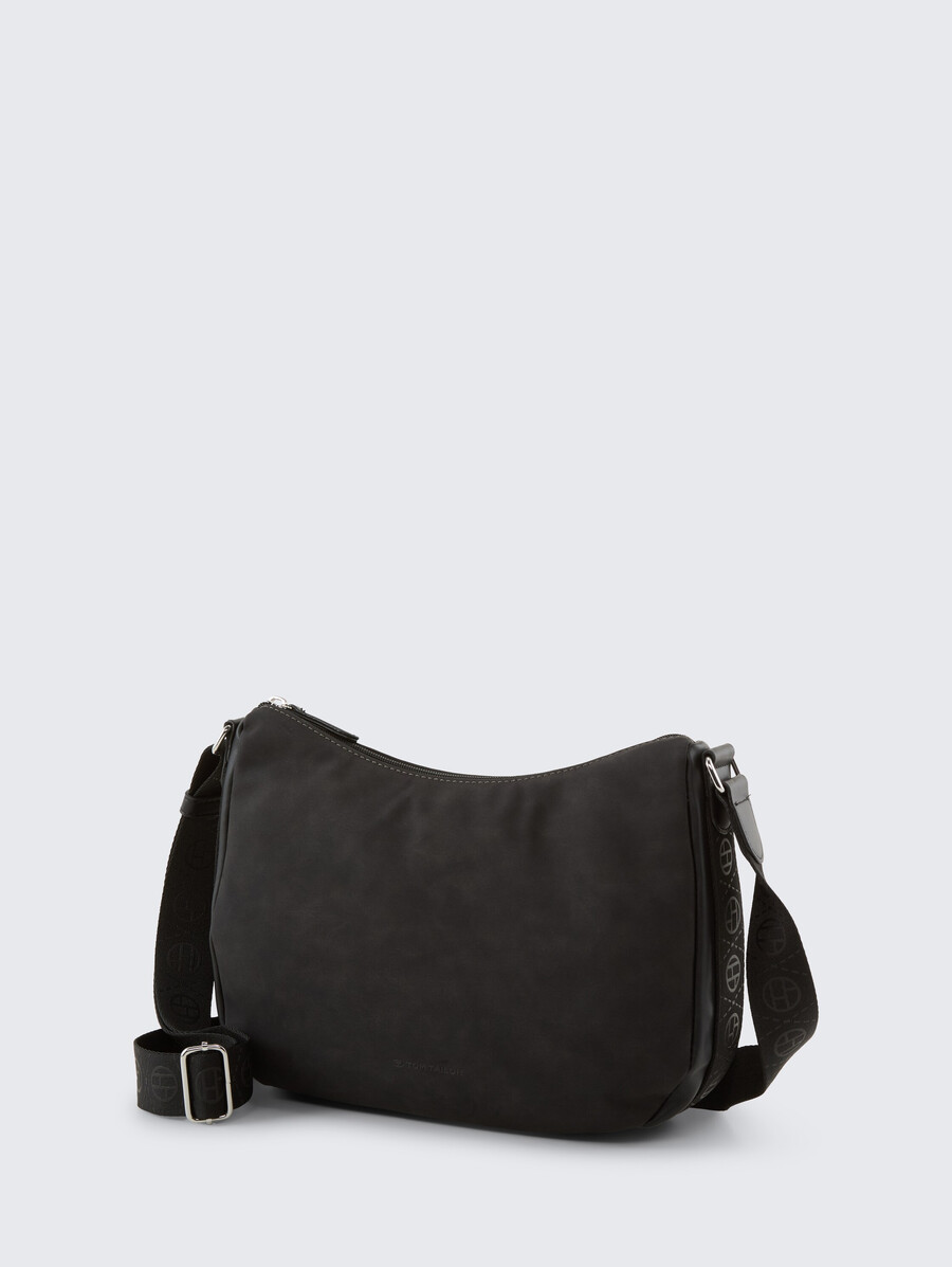 bolso de hombro ttyara s con correa tejida estampada