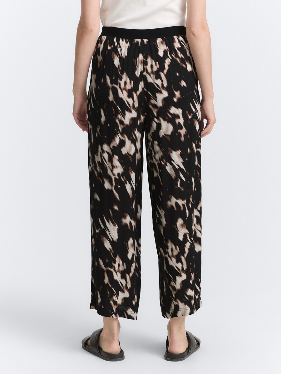 pantalón culotte con estampado