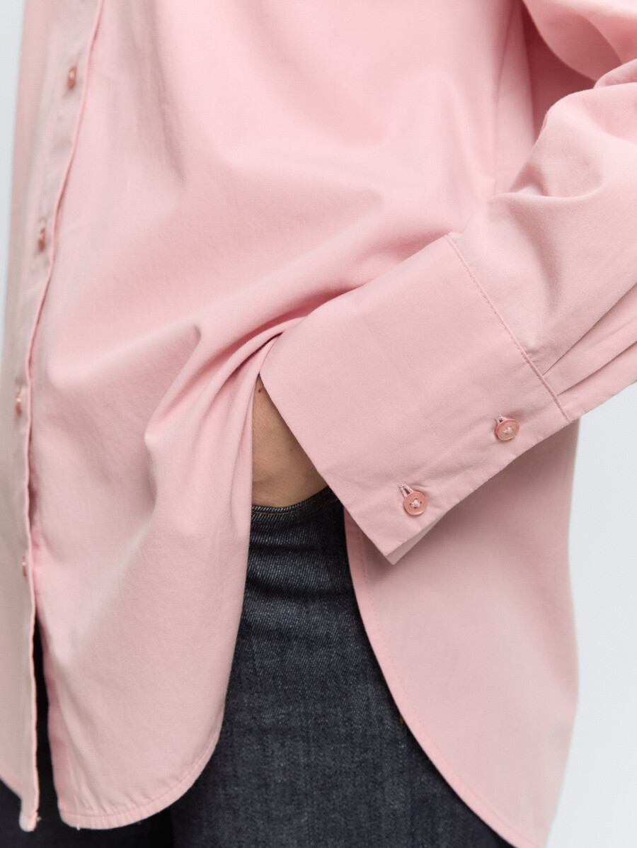 blusa holgada de popelina