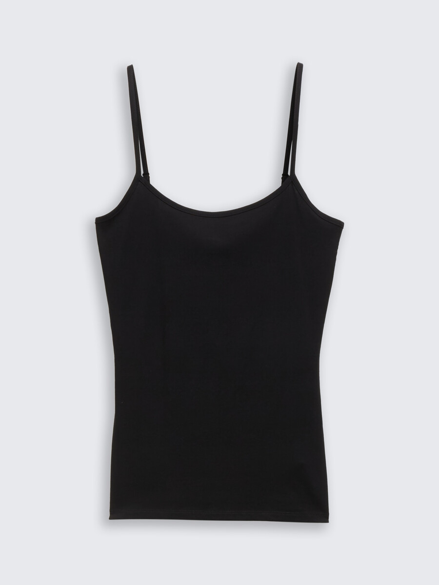 camiseta sin mangas de corte entallado
